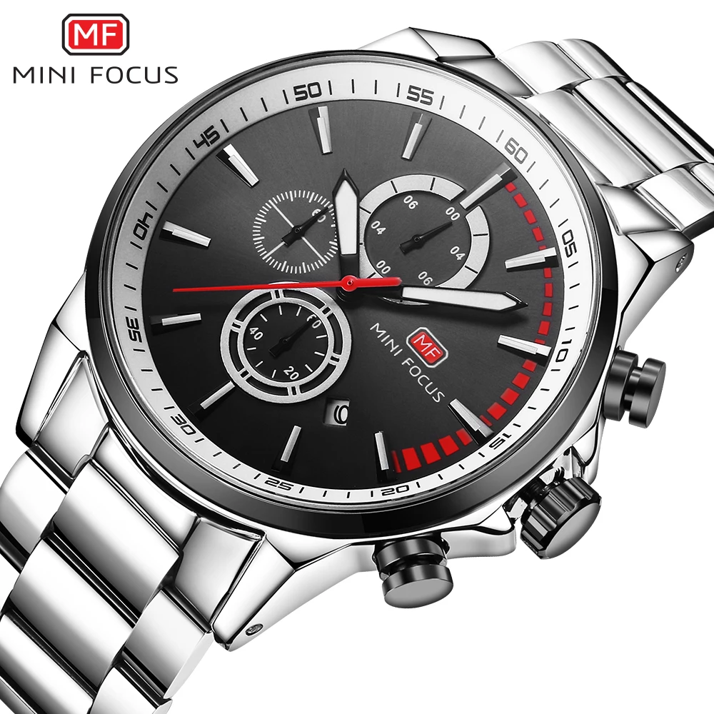 MINIFOCUS Men Watches Stainless Steel Men's Wristwatch Quartz Sport Watch Men Waterproof Luxury Brand Montre Homme Male Clock MINIFOCUS Men Watches Stainless Steel Men's Wristwatch Quartz Sport Watch Men Waterproof Luxury Brand Montre Homme Male Clock