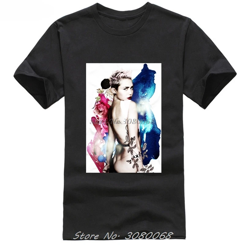 

Men O-neck Cotton T-shirt Miley Cyrus Wiz Khalifa Bulls Cap Sleeve T Shirt Summer Men Casual Tee Tops Clothing