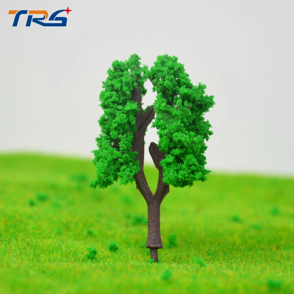 

200pcs/lot Model Building Kits HO Z Scale Model 3cm Tree for Railroad House Park Street Layout Green landscape Model Trees