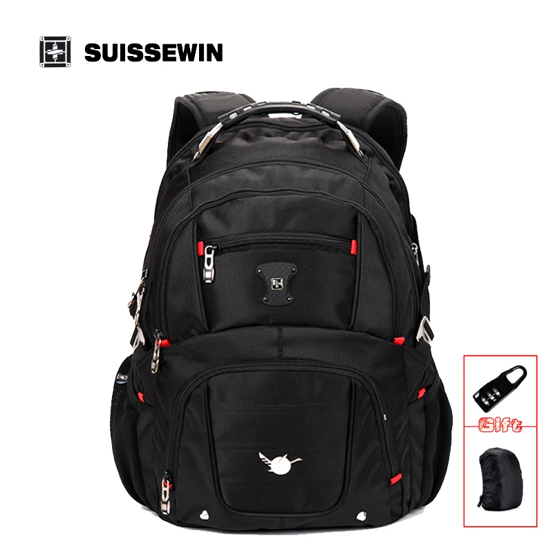 SUISSEWIN Mochila Escolar Suissewin Pegasus Quality Laptop Bag Double