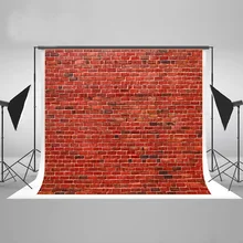 Пользовательские красный кирпичная стена фотографии фонов photo booth фон вечерние свадебные украшения для студии