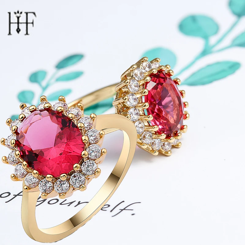 

Luxury 3.5 ct Big Oval Cut AAA Zircon Ring with Micro Paved CZ Ring for Women Fashion Jewelry Female Rings 10 Types Flower Ring