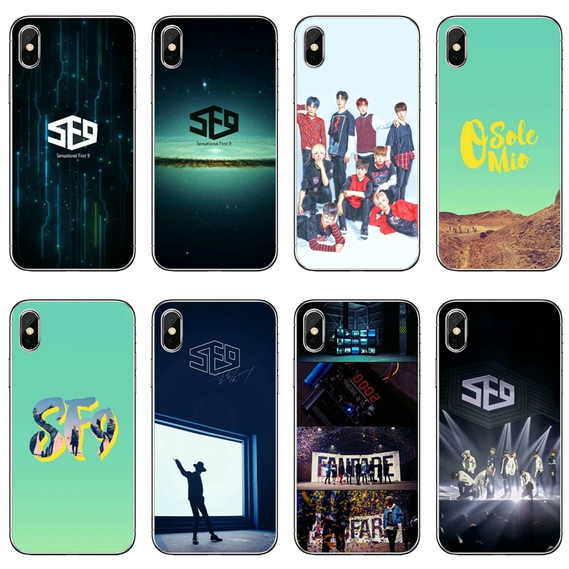 

slim TPU Soft Accessories phone cover case For Apple iPhone X XR XS Max 8 7 6s 6 plus SE 5s 5c 5 4s 4 sf9 kpop Korean group boy