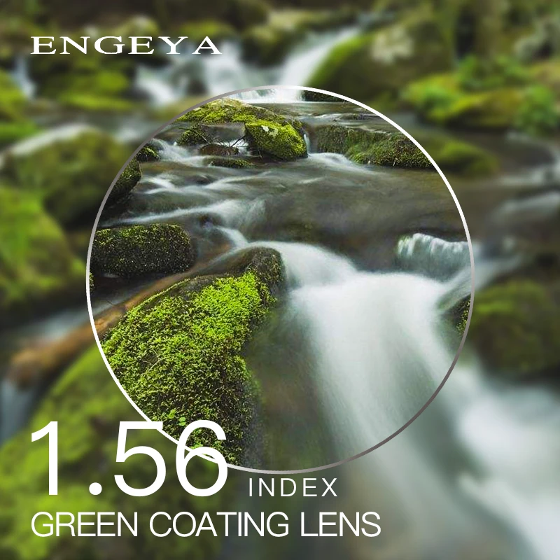 

1.56 Index Prescription Lenses Resin Aspheric Glasses Lenses for Myopia Hyperopia Presbyopia Eyeglasses Lens with Green Coating