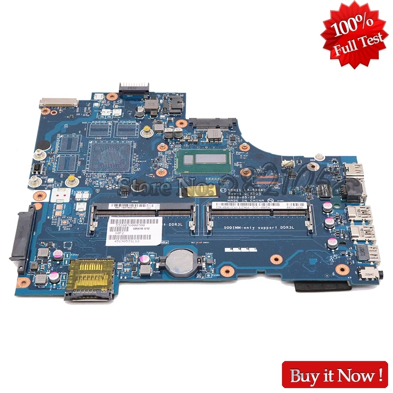 

NOKOTION VBW11 LA-9984P For Dell Inspiron 3737 5737 laptop motherboard CN-0D9D5C 0D9D5C D9D5C Main board SR16Z I7-4500U CPU