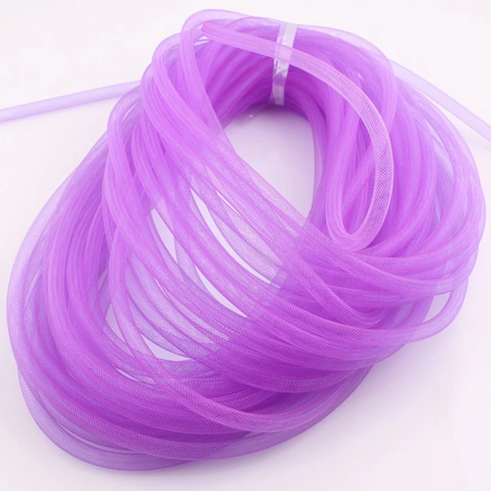 New Findings Diameter 8 mm Bracelet Mesh Cord Tube Plastic Thread Net