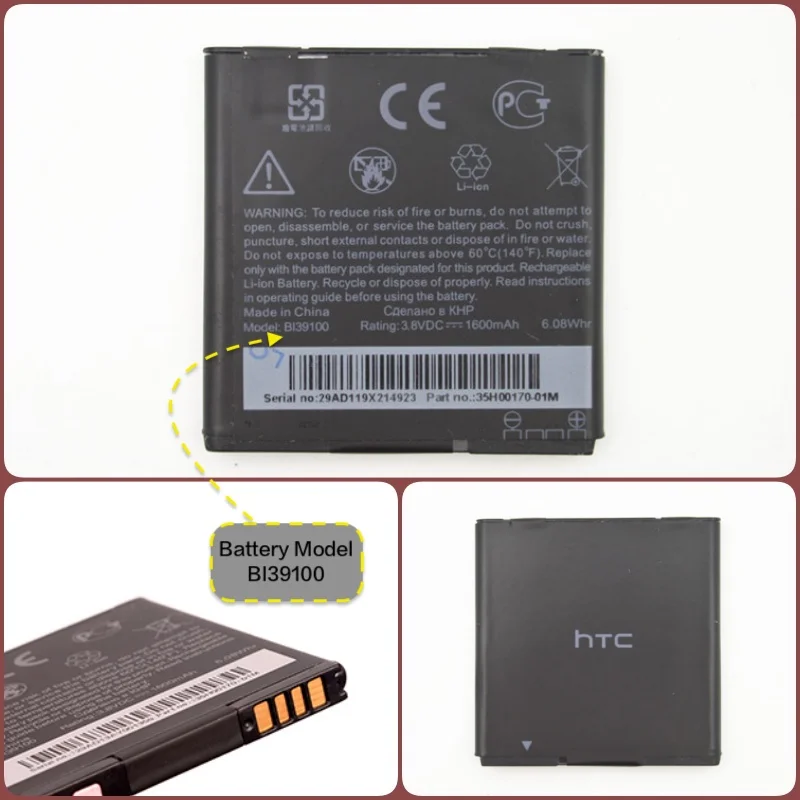 

Battery suitable for HTC mobile with battery model BI39100