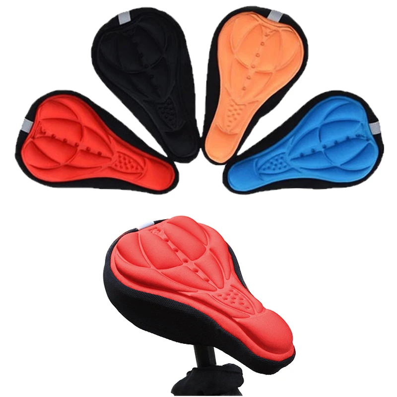 Thick 3D Silicone Seat Cushion Covering Case Mountain Bike Bicycle Road