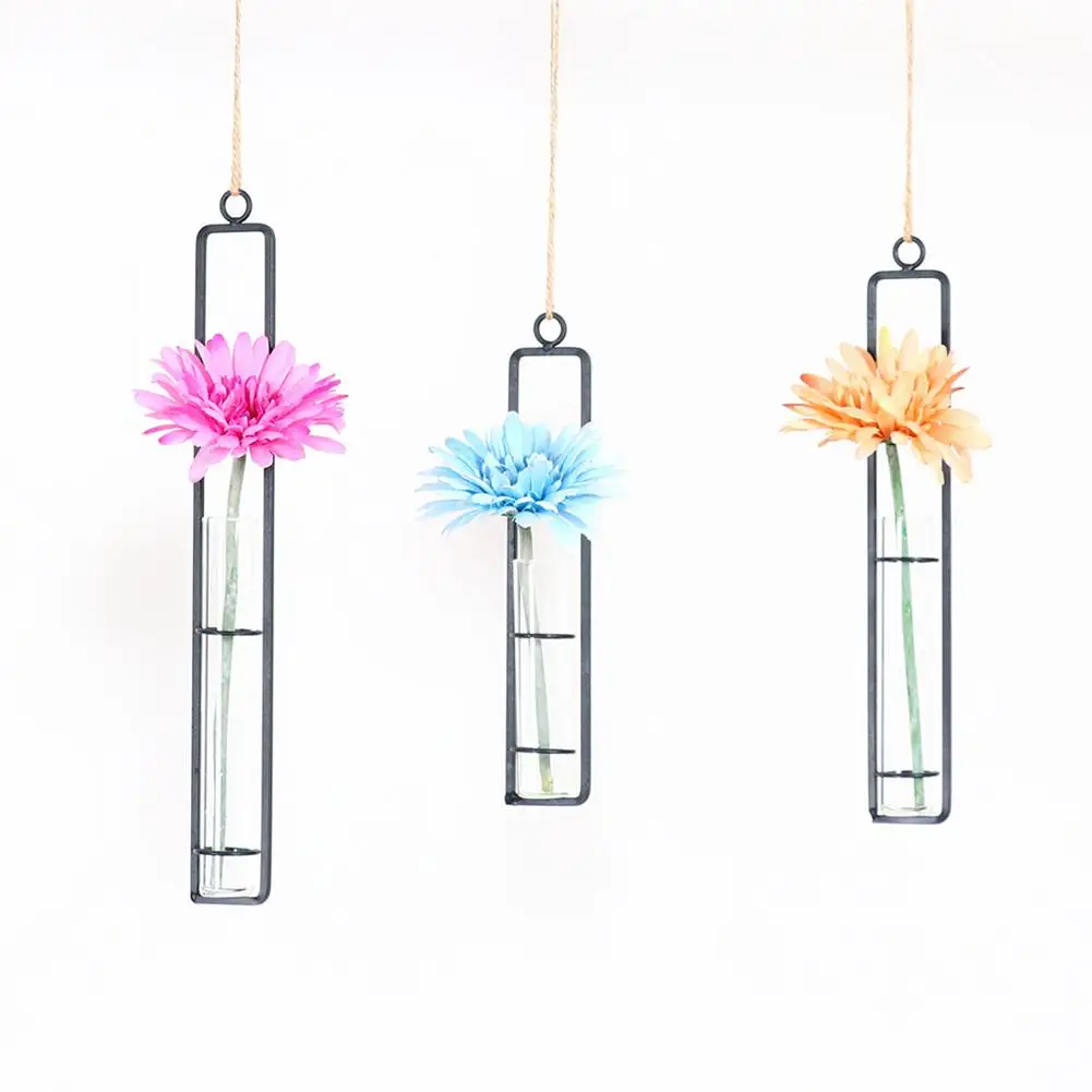 Creative Hanging Glass Tube Flower Vase