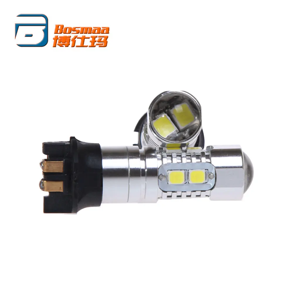 Пара Bosmaa PW24W 10SMD 2835 светодио дный лампы для автомобилей поворотов Вождение Туман лампа DRL дневные ходовые огни для BMW F30 3 серии