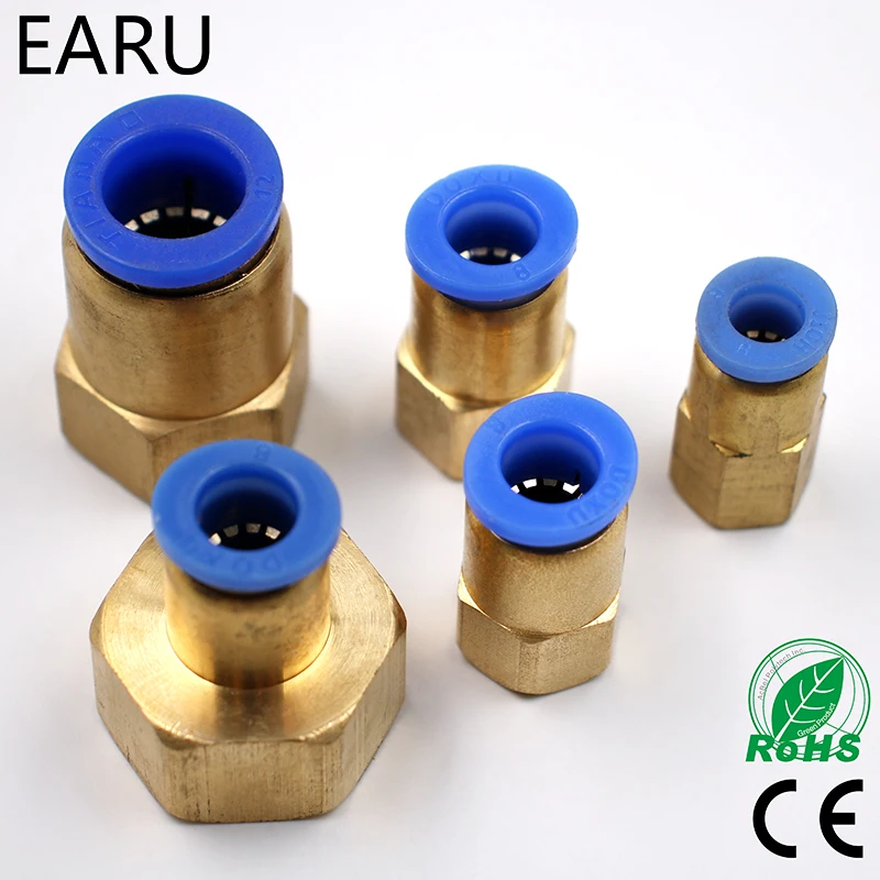 OD 4MM 6MM 8MM 10MM 12MM Pneumatic Connector 1 8 1 4 3 8 1 2