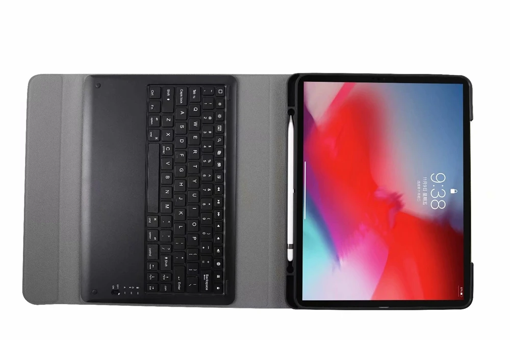 Для Apple iPad Pro 12,9 A1876 A1895 A1983 A2014 Bluetooth клавиатура чехол из искусственной кожи съемная подставка планшет защитный чехол