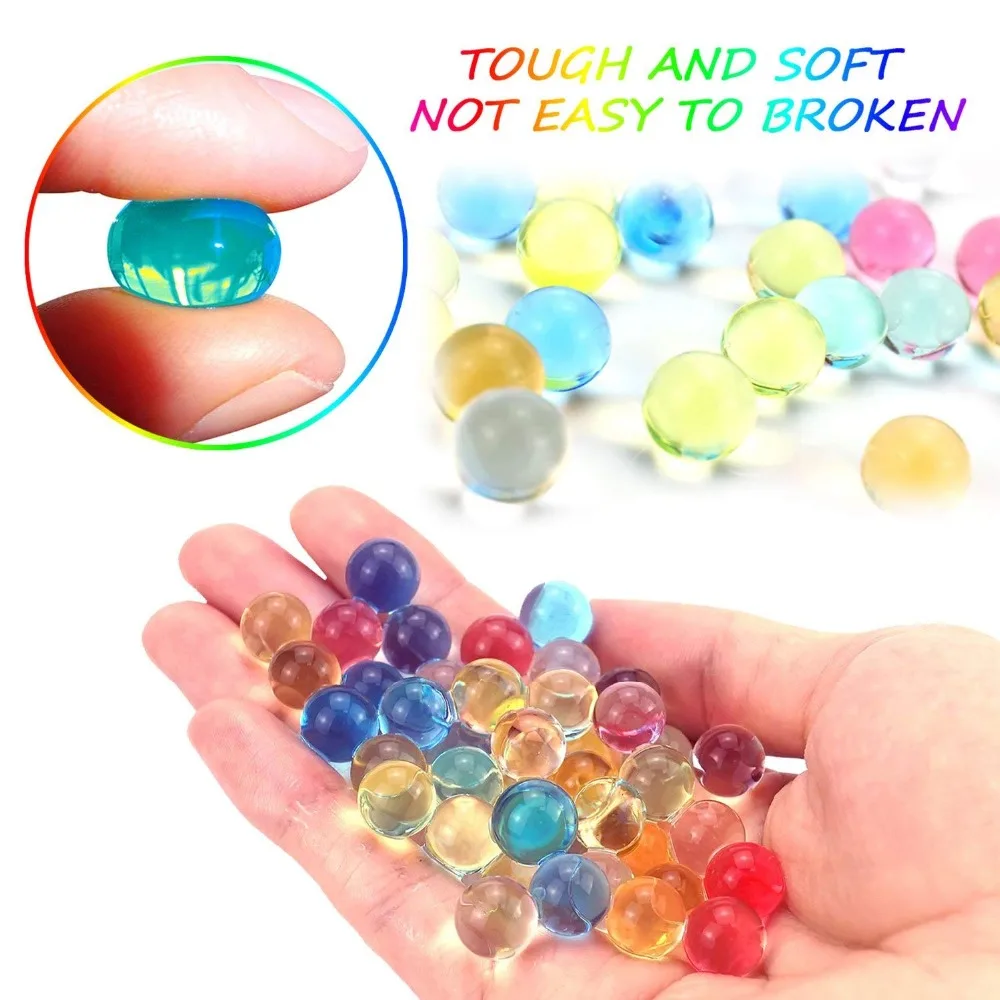 Water Beads, 20000 Pieces Water Gel Beads Jelly Water Pearl for Vase Filler Aqua Plant Wedding Decoration