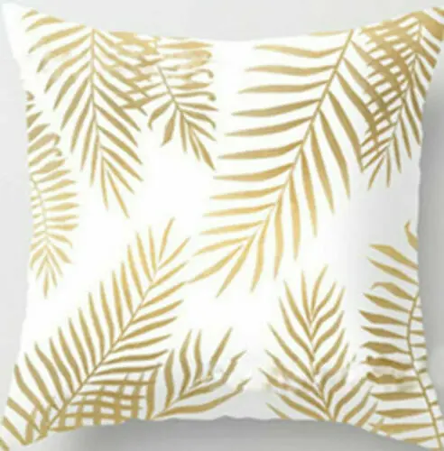 

Popular Beauitiful Soft Comfortable Gold Shining Printed Polyester Throw Pillow Case Home