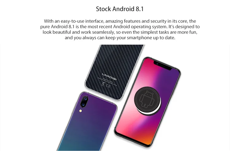 UMIDIGI UMI ONE PRO 4GB RAM 64GB ROM Helio P23 MTK6763 2.0GHz Octa Core 5.9 Inch Incell HD+ Full Screen Dual Camera Android 8.1 4G LTE Smartphone