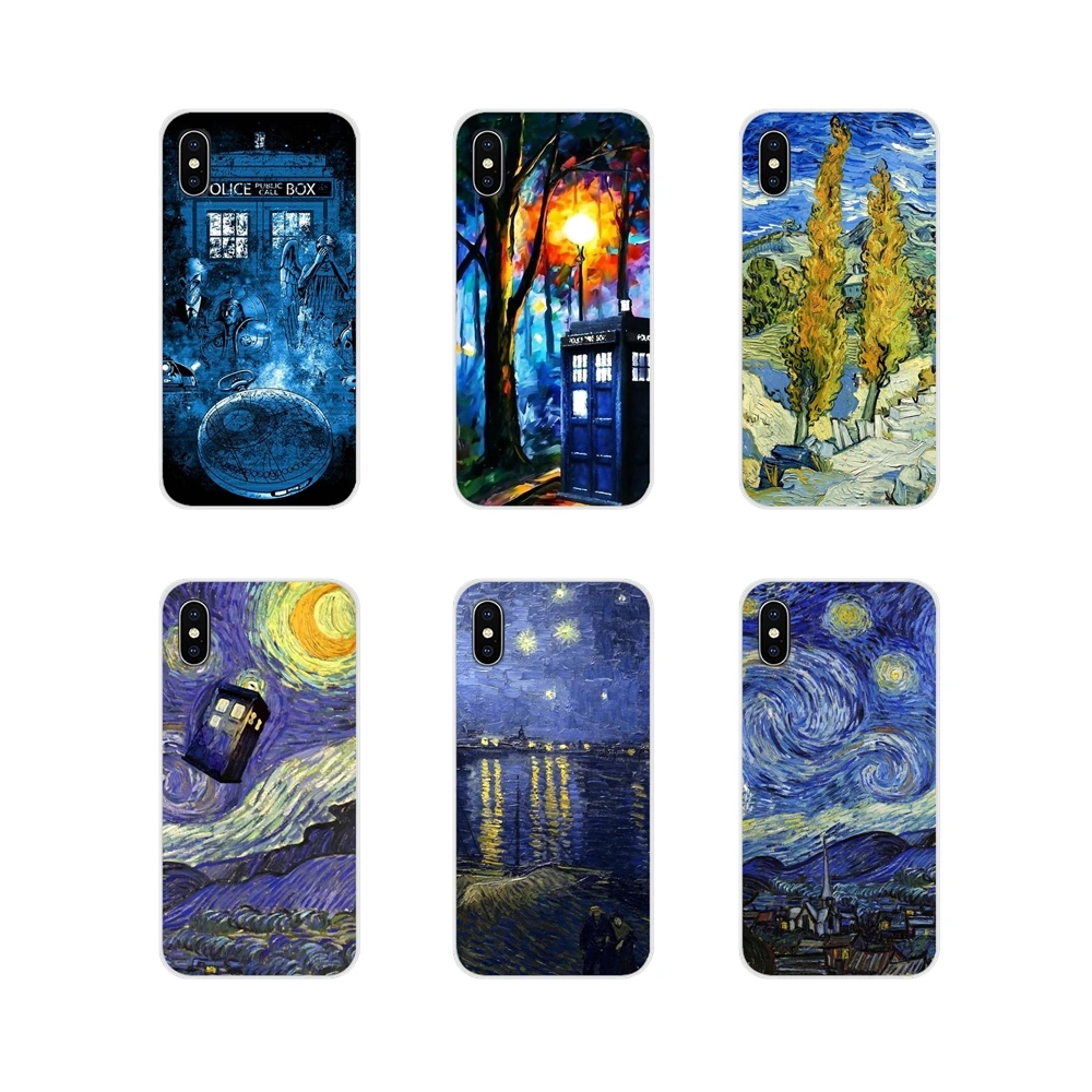 

For Samsung A10 A30 A40 A50 A60 A70 Galaxy S2 Note 2 3 Grand Core Prime Van Gogh Tardis Accessories Phone Cases Covers