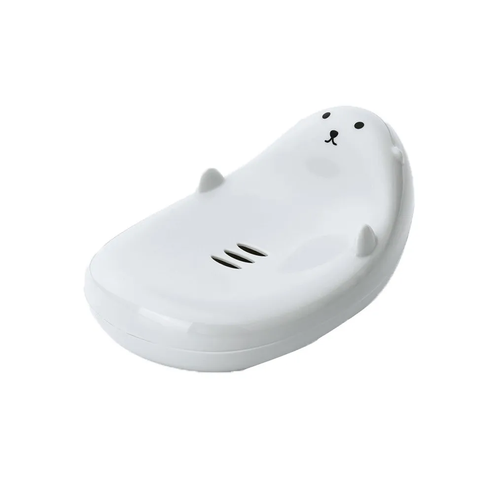 

Bathroom Soap Dish Plate Cute Cartoon Plastic Kids Draining Soap Box Rack Toilet Shower Plate Holder Case Container dropship