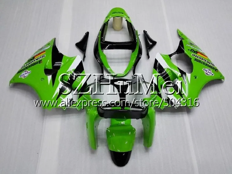 Комбинезоны для KAWASAKI NINJA ZX 6R 6 R ZX600 CC ZX636 цвета: зеленый, черный 12SH12 ZX6R 00 01 02 ZX 636 ZX-636 ZX-6R 2000 2001 2002 обтекатель - Цвет: No.  8