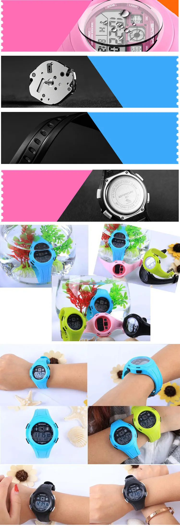 SANDA Топ светодиодный цифровые детские часы для девочек и мальчиков часы детские спортивные наручные часы электронные для девочек и мальчиков подарок сюрприз