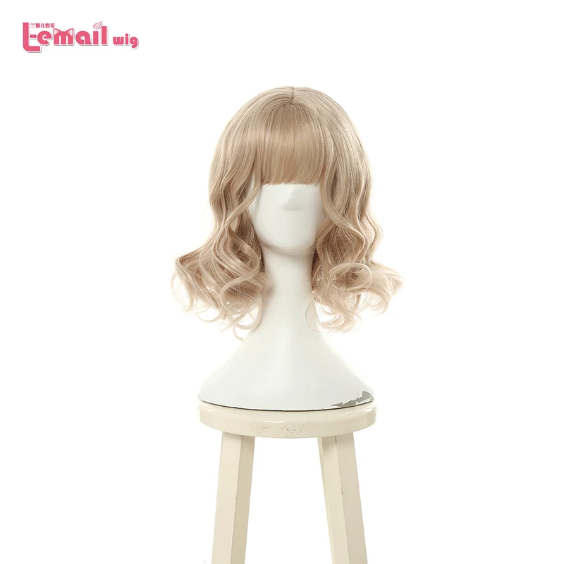 

L-email wig New 30cm/11.81inch Women Curly Lolita Wigs Heat Resistant Synthetic Hair Perucas Cosplay Wig