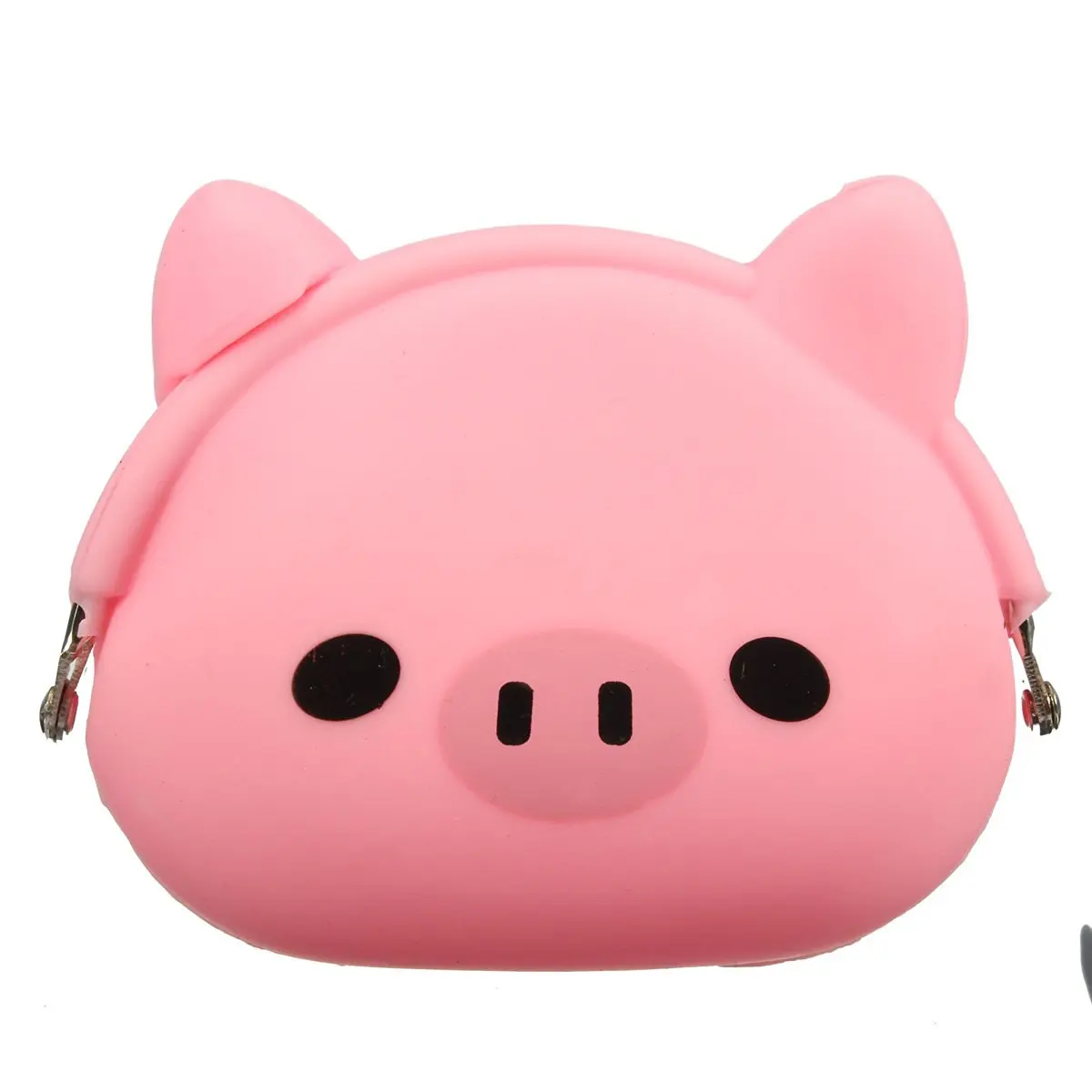 

Women Girls Wallet Kawaii Cute Cartoon Animal Silicone Jelly coin purse Purse Kids Gift Pink Pig