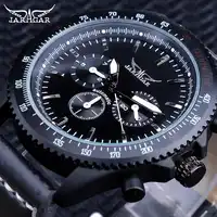 Jaragar Military Sport Mechanical Automatic Watches for Men Gear Design Complete Calendar Design Luminous Hands Clock Male