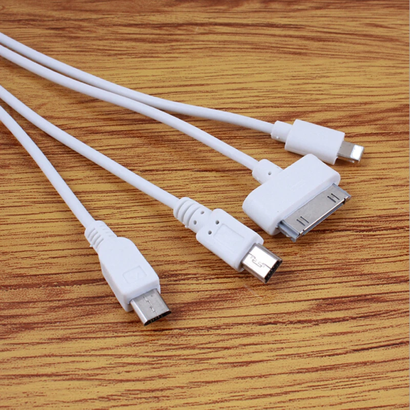 4 in 1 USB Cable for iphone 4 4s 5 5s SE 6 6s 7 6Plus for Samsung V3