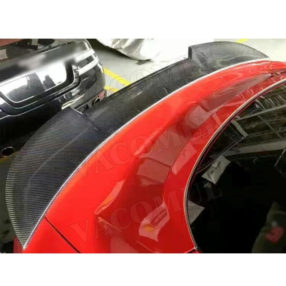Углеродного волокна задний спойлер Крылья для Ford Mustang GT V8 V6 GT350R купе стайлинга автомобилей