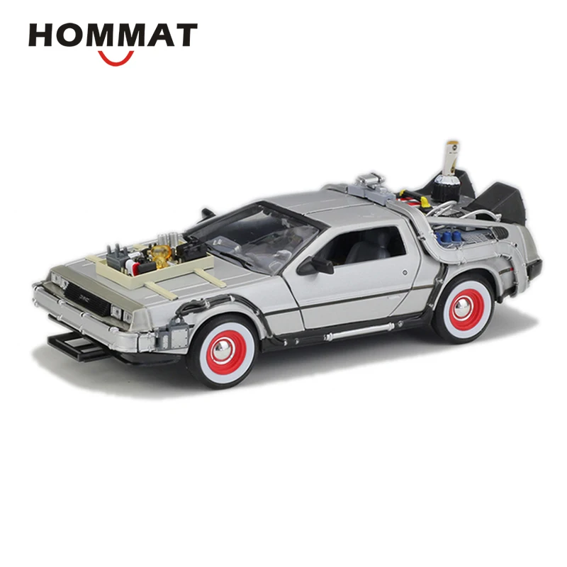 HOMMAT моделирование 1:24 Масштаб DeLorean DMC 12 Назад в будущее 3 BTTF3 машина времени Модель