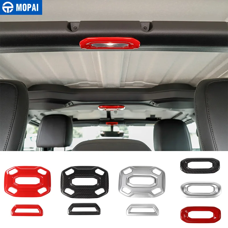 

MOPAI Interior Mouldings for Jeep Wrangler JL 2018 Car Reading Light Lamp Decoration Cover Sticker for Jeep Wrangler Accessories