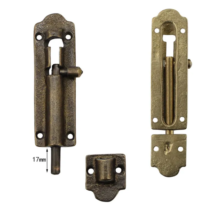 Китайский оконный дверной болт античная латунь кухонный шпингалет для шкафа защелка медный болт для мебельного Оборудования
