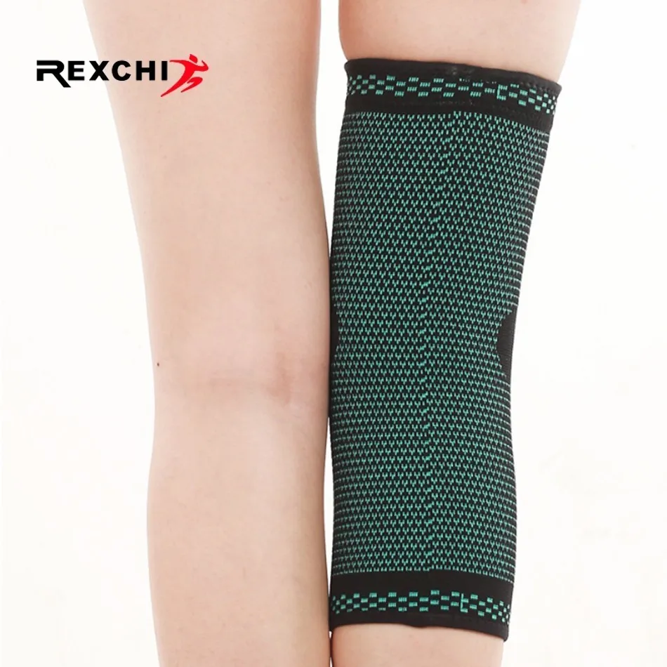 REXCHI 1 قطعة الرياضة السلامة التدريب مرونة نيباد واقية الركبة الرضفة هدفين دعم سادة الطائرة تشغيل كرة السلة
