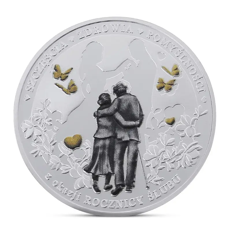 

Spanish Love Commemorative Coin Silver Plated Souvenir Art Collection