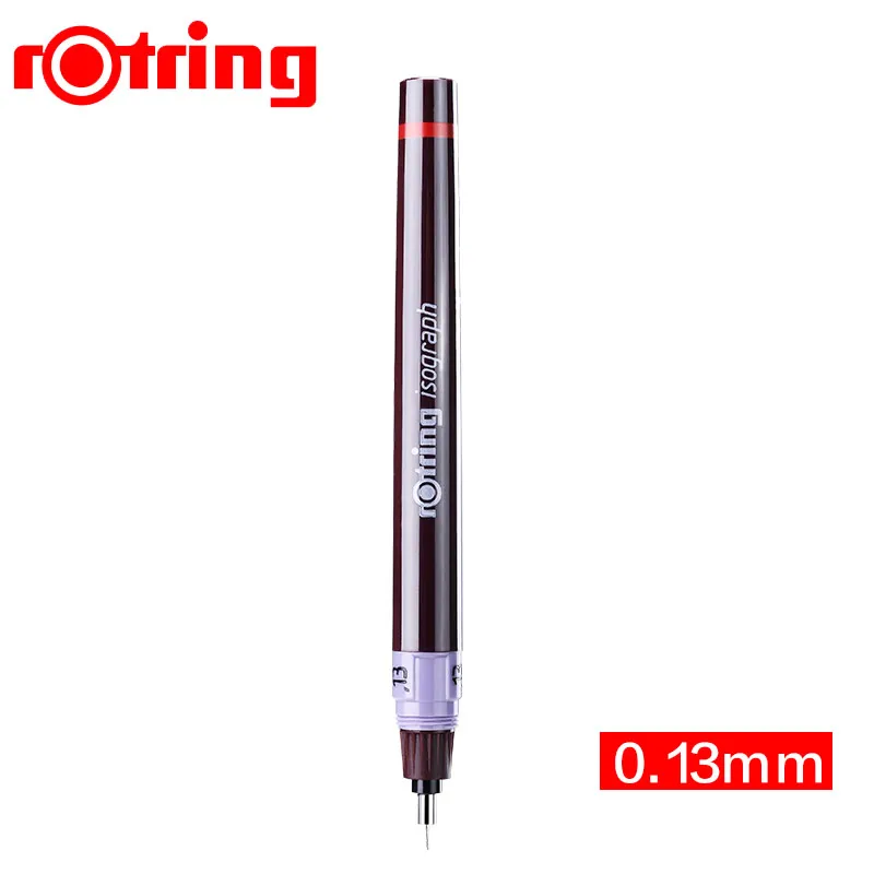 Германия Rotring изограф игольчатая ручка 0,1-0,8 мм ручка для рисования ручная роспись ручка крючок линия ручка с добавляемыми чернилами 1 шт - Цвет: 013MM