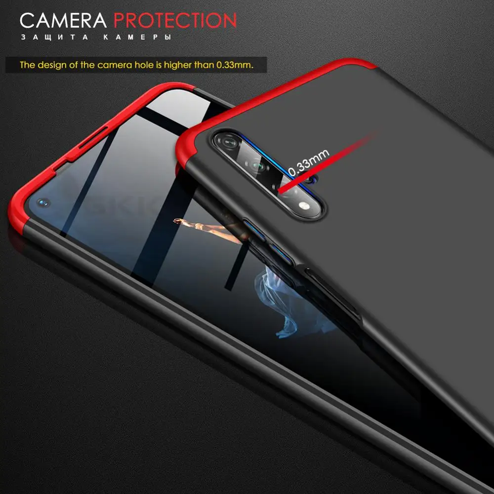Оригинальный противоударный чехол GKK для Huawei Honor 20 pro lite с полной защитой матовый
