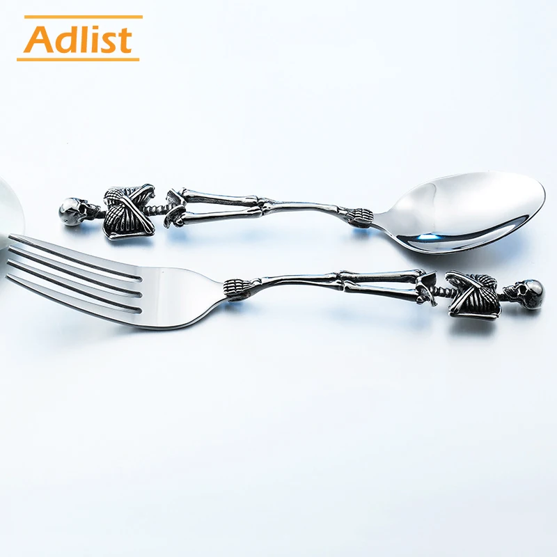 Buy Stainless Steel Cutlery Skeleton Fork Tableware