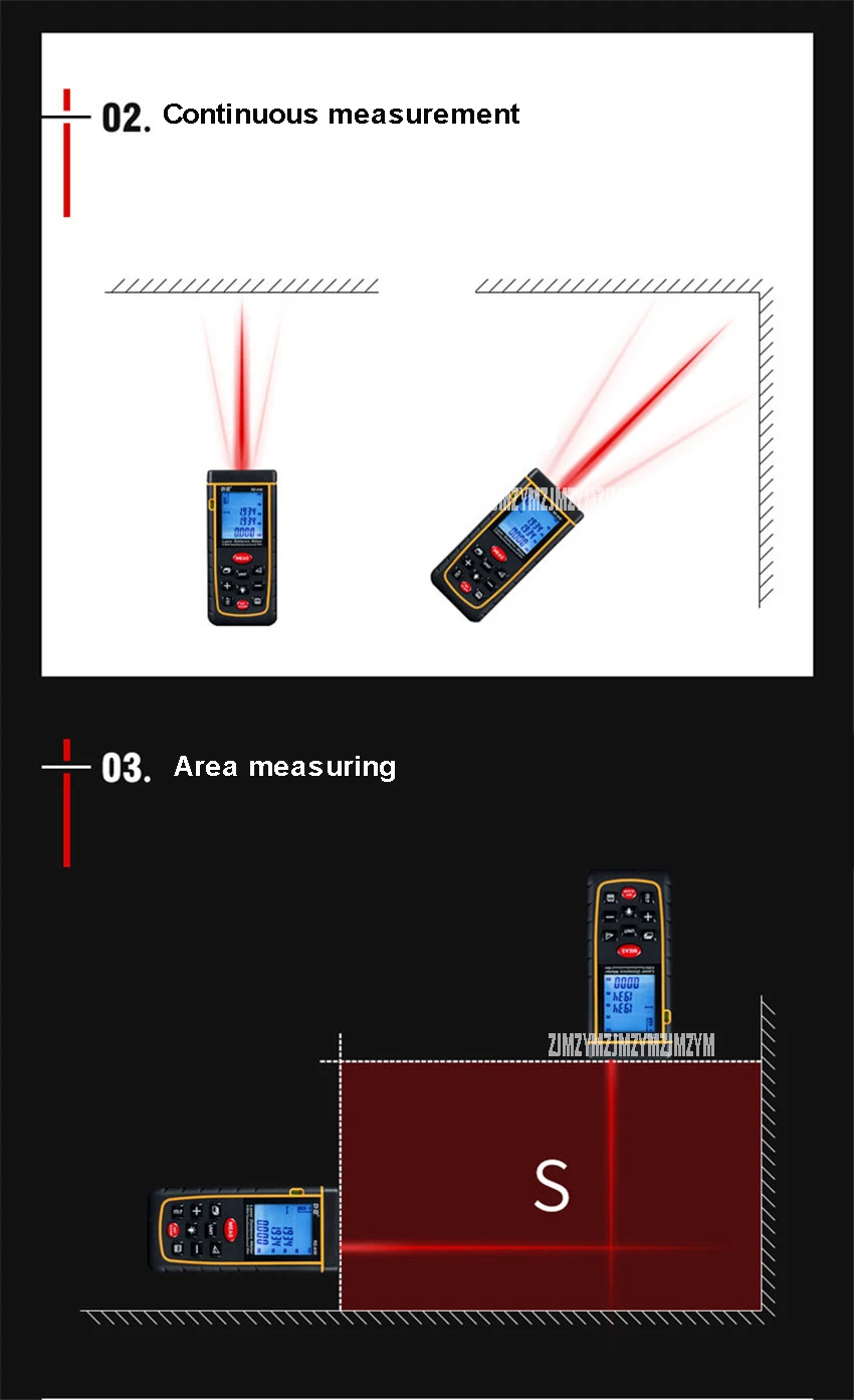 A40 40 м ЖК-дисплей Дисплей лазерный дальномер лазерный Площадь Объем Мера устройства правитель Тесты инструмент