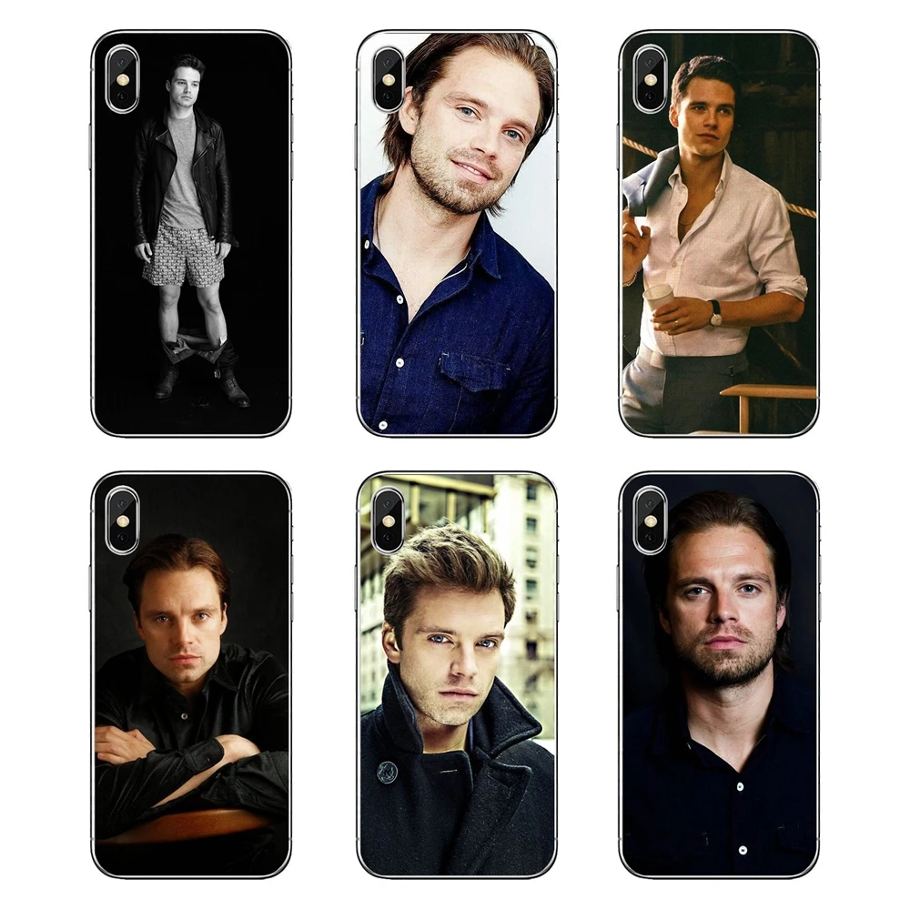 

Sebastian Stan Bucky Barnes Print For Huawei Honor 8 8C 8X 9 10 7A 7C Mate 10 20 Lite Pro P Smart Plus Transparent TPU Cover Bag