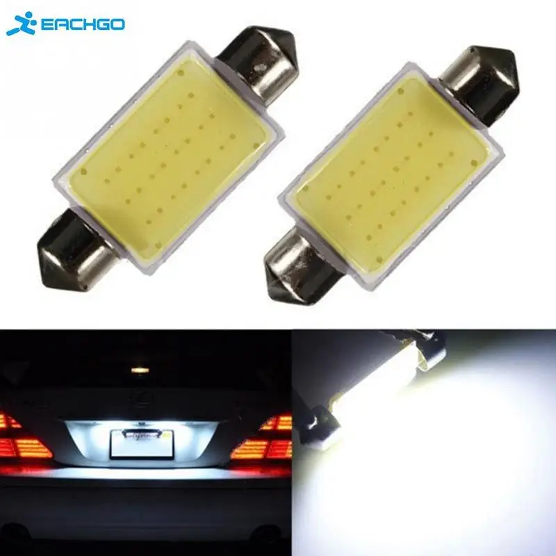 

2019 Car styling 41mm 12V Festoon LED Car Bulb Parking CANBUS C5W COB LED SIZE Interior White SMD Bulb Reading lights