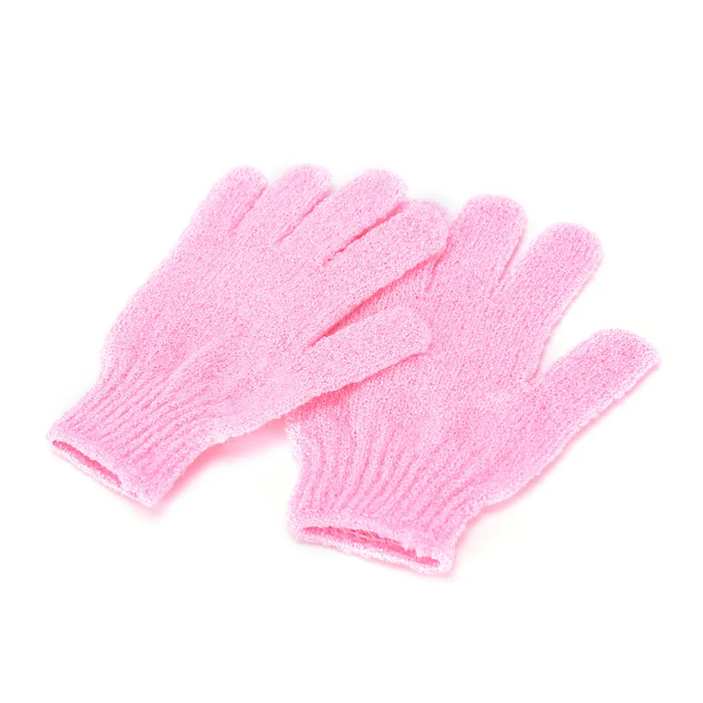 1 пара перчатки для душа и ванной, отшелушивающие, для мытья кожи, спа-массаж, скраб для тела, перчатки для скруббера, 9 цветов(случайный цвет