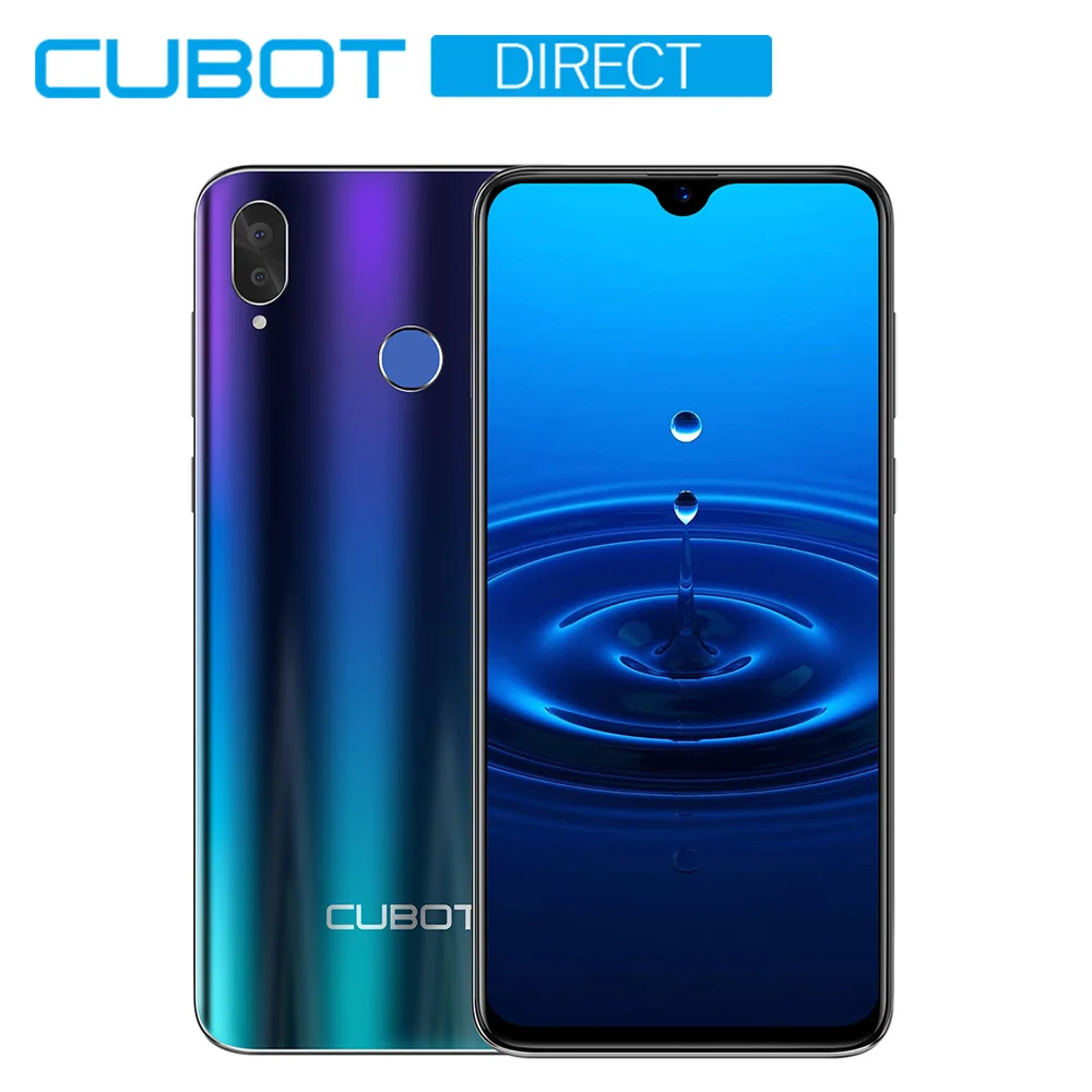 Cubot R15 смартфон 6 26 '✙:9 Капля воды Экран MT6580P 4 ядра Android 9 0 2 ГБ + 16 Гб пальца ID