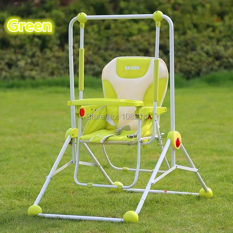 green baby swing seat