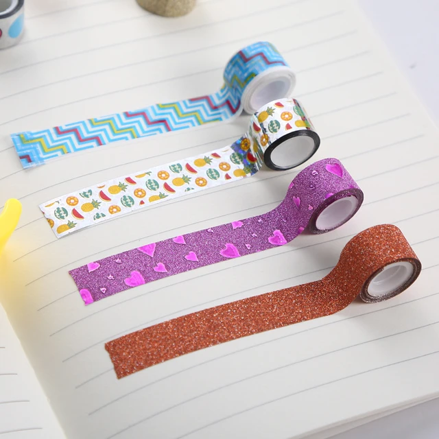 Kawaii Glitter Matte Lace Tape Book Decor Washi Tape Scrapbooking Card  Adhesive Paper Sticker DIY Craft Gift Party Decoration - AliExpress