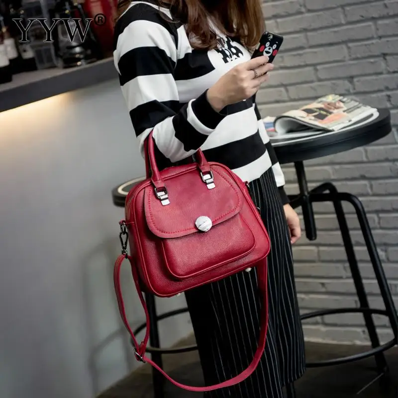 

Fashion Bags For Women Handbag Female Brand Designer Shoulder Bag Casual Pu Leather Handbags High Quality Bolsos Mujer Solid