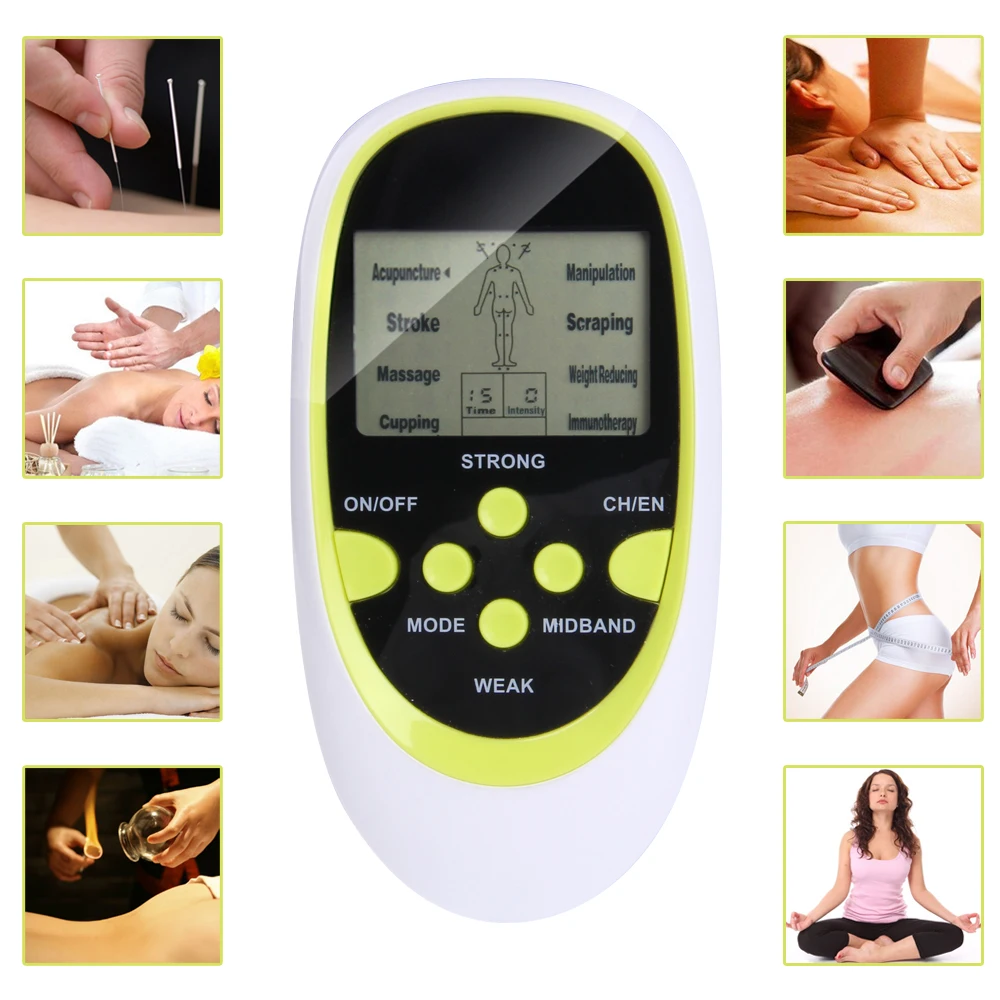 KLASVSA Electronic Acupuncture Stimulator Massager Pads Tens Pulse Muscle Stimulator Slimming Body Massager Health Relax Therapy KLASVSA Electronic Acupuncture Stimulator Massager Pads Tens Pulse Muscle Stimulator Slimming Body Massager Health Relax Therapy