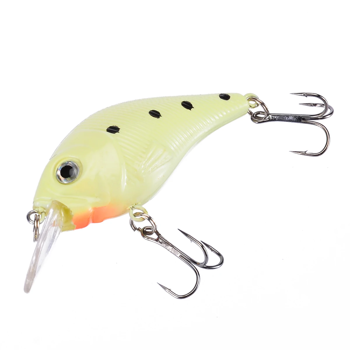 1Pcs 3D Luminous Fishing Lure Minnow Night Fishing Lure Bass Crankbait Crank Bait Hooks Wobbler Fish Tackle