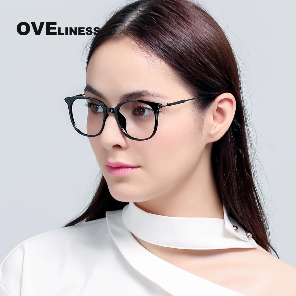 TR90 Оправы для очков Для женщин Оптические очки для мужчин прозрачные линзы очки для чтения оправа рецепт; очки рамки Очки 51091