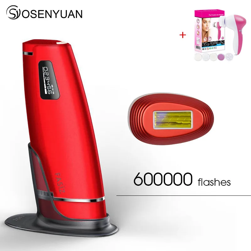 

600000 pulsed 3in1 IPL Laser Hair Removal Device Permanent Hair Removal IPL laser Epilator Hair Removal machine with Free Gift