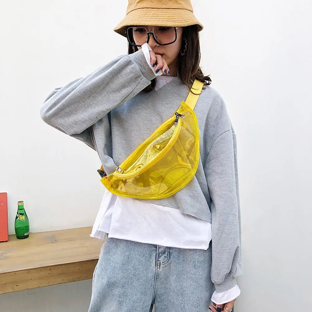 Горячие Для женщин желе прозрачный грудь талия сумка Crossbody Сумка поясная сумка