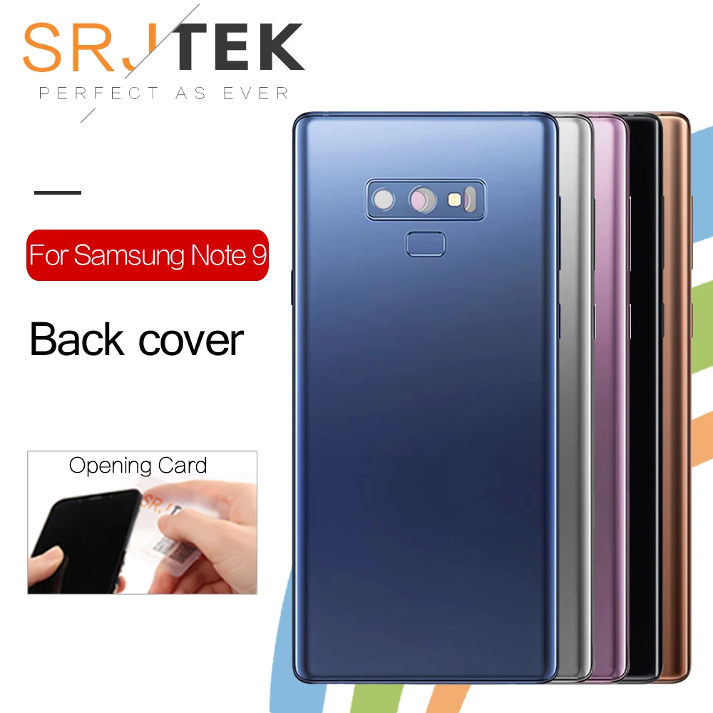 Srjtek Задняя стеклянная Замена для Samsung Galaxy Note9 Note 9 N960 N960F N960P крышка батареи задняя